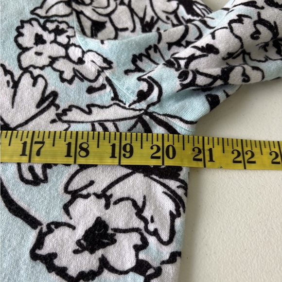 Loft Cotton Floral Size L Button Up Cardigan Office School Teach Career - Picture 10 of 13